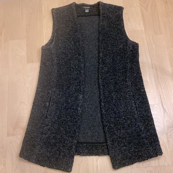 Club Monaco bouclé long line vest wool mix. M - Picture 1 of 9